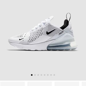 Nike Air Max 270 White and Black Shoes